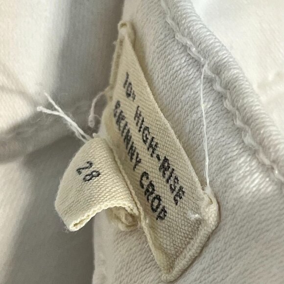 Madewell High Rise Button Fly Straight Jeans White Size 28 - Picture 3 of 16